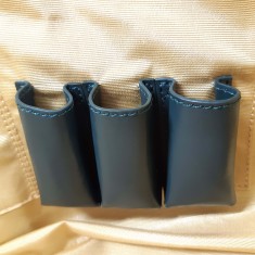 Interior leather lipstick holder (3 slots)