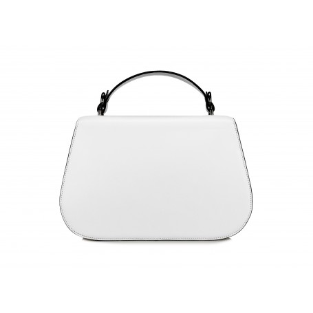 Astra Satchel - White / Black