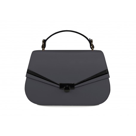 Astra Satchel - Dark Grey / Black