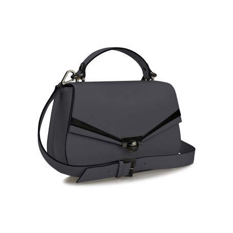 Astra Satchel - Dark Grey / Black