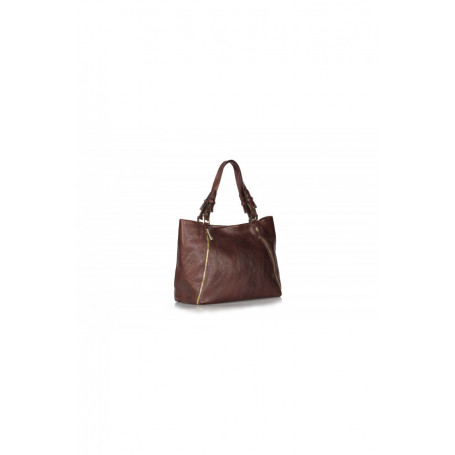 Selene Zip - Mahogany